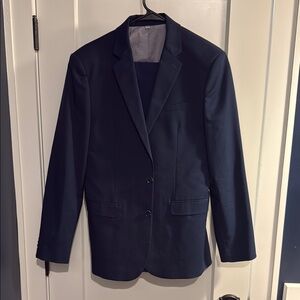 Express Blue Sport Coat with Notched Lapels